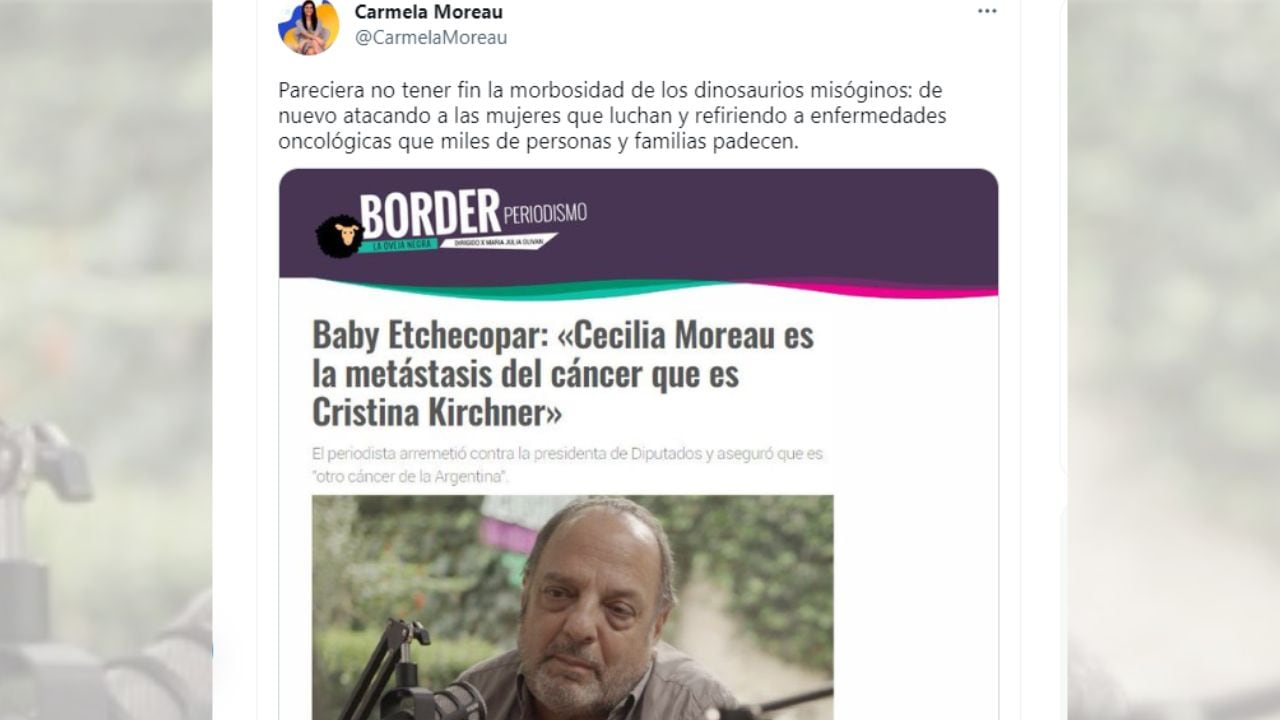 El repudio de Cecilia Moreau