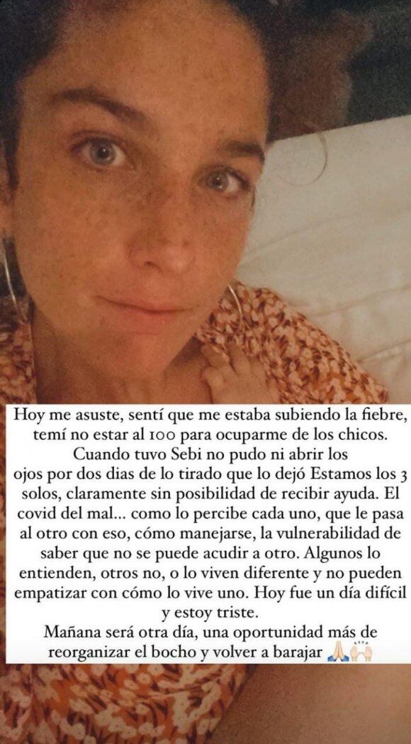 Juana Repetto: "Caeremos todos, seguramente ya estemos contagiados", en referencia a ella y su hijo menor