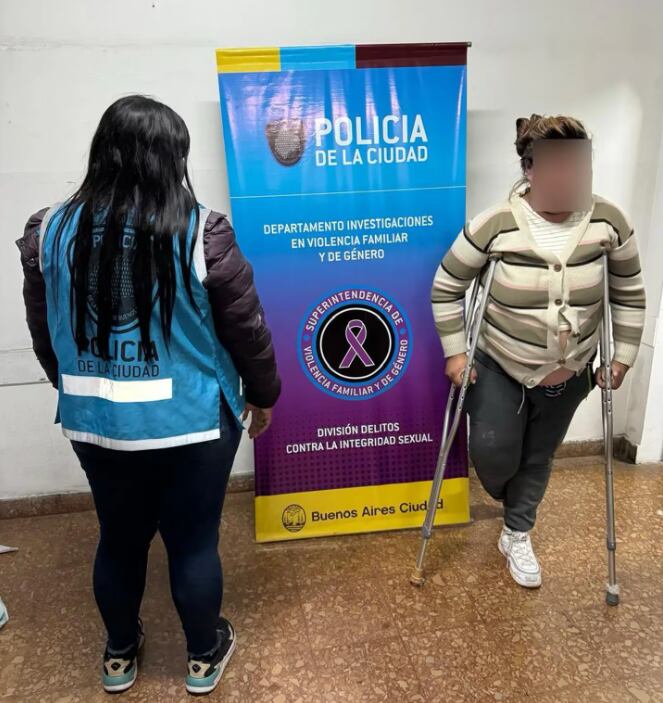 Quedó detenida la mujer que denunció una red de trata infantil en Retiro. Foto: Policía de la Ciudad