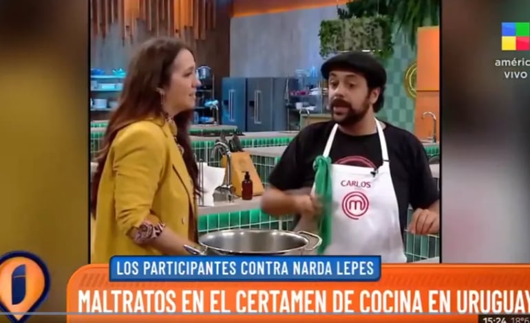 A Narda Lepes la acusan de maltratar a los participantes de Masterchef Uruguay