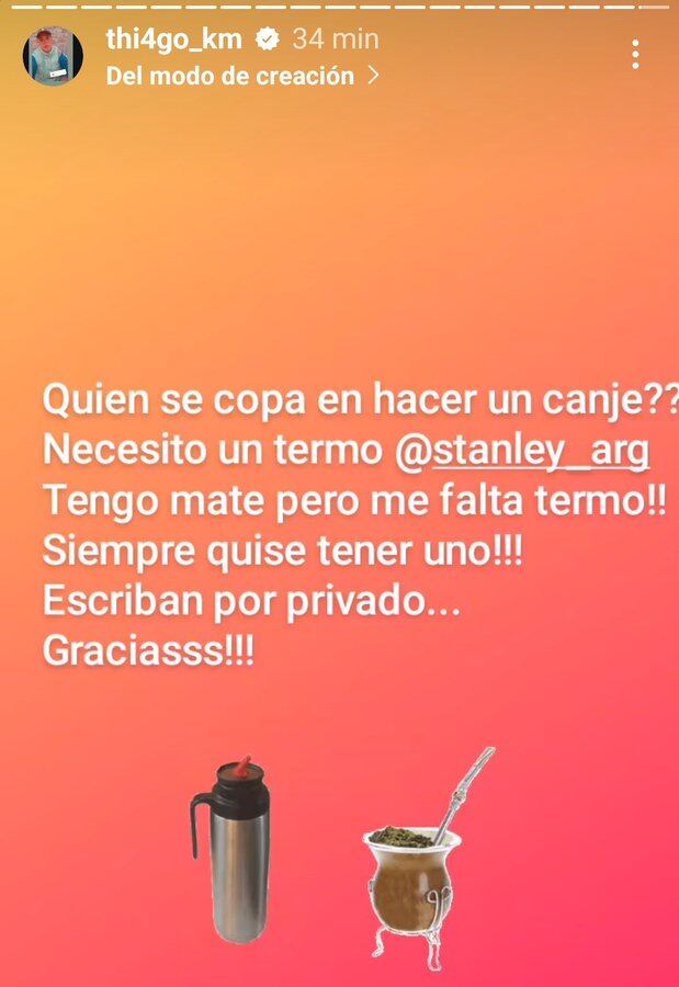 Thiago, ex Gran Hermano, pidió canje de Stanley y desató el debate.