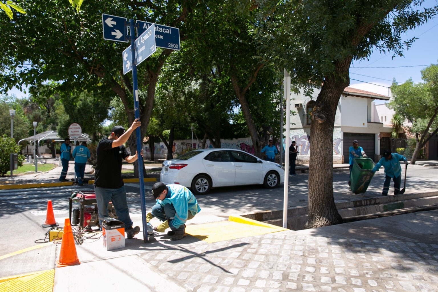 Con las obras de renovación concluidas, Ulpiano Suarez habilitó la plaza Galigniana