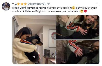 Los comentarios en las redes por la ruptura de Alexis Mac Allister y Camila Mayan.