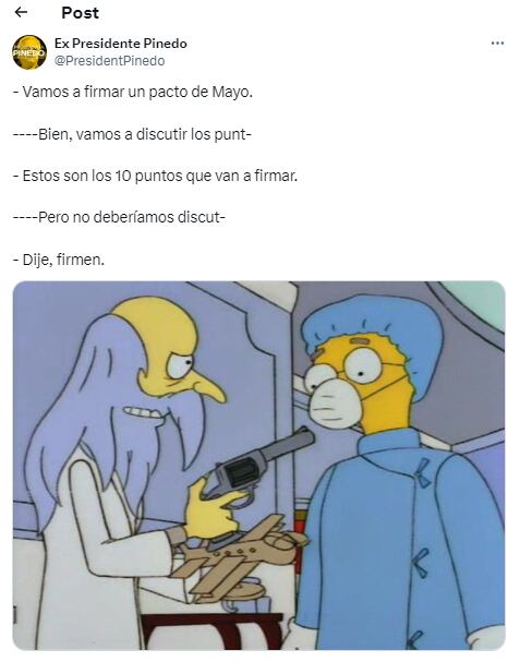 Los mejores memes que circularon X, tras el anuncio del "Pacto de Mayo".