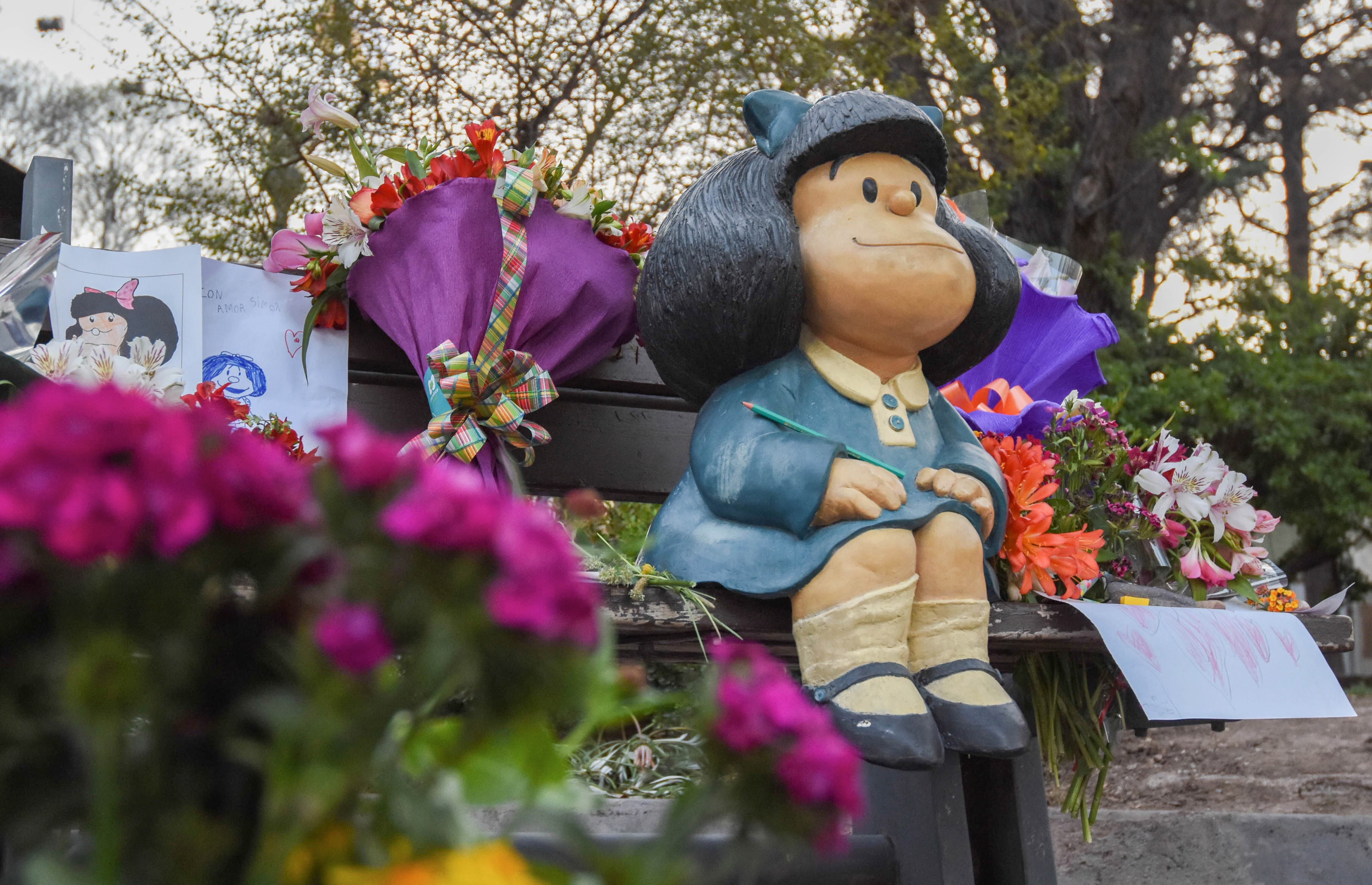 La escultura de Mafalda en calle Arístides Villanueva - Foto: 