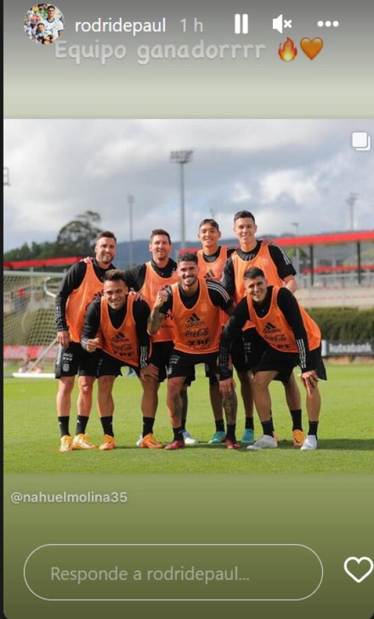 El volante de la Selección Argentina se rindió a los pies de sus compañeros: "Equipo ganador"