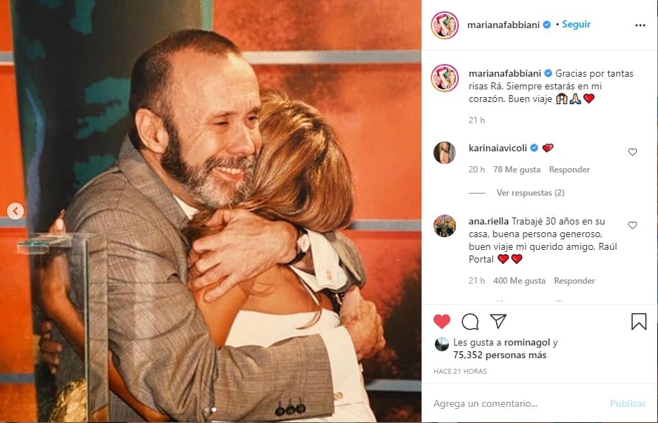 Mariana Fabbiani despidió a Portal