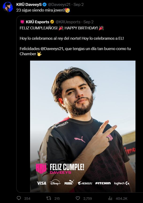 Daveeys falleció dos días después de su cumpleaños. Foto Captura: X / @Daveeys21