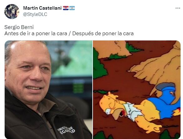 La ola de memes que desató la golpiza a Sergio Berni.