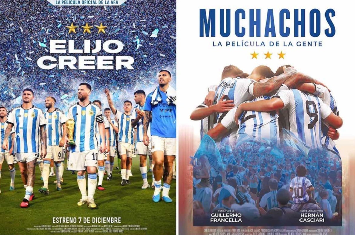 Dónde ver online "Muchachos" y "Elijo creer", las películas de la Selección Argentina y el Mundial