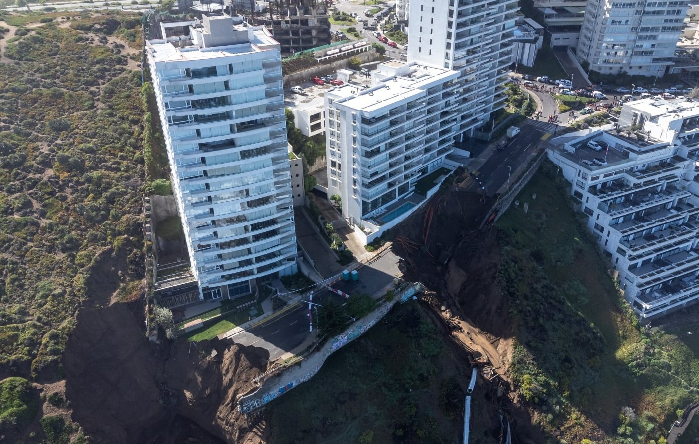 Un segundo socavón se produjo en Cochoa, Viña del Mar (Gentileza)