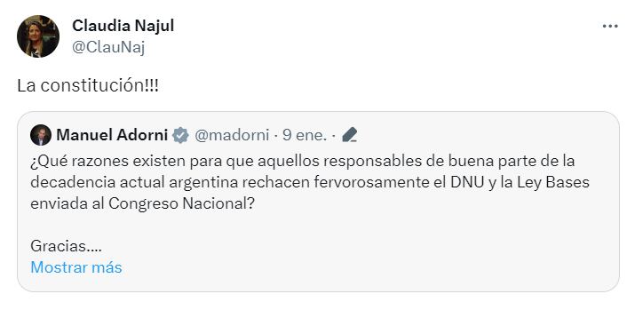 Senadora radical.