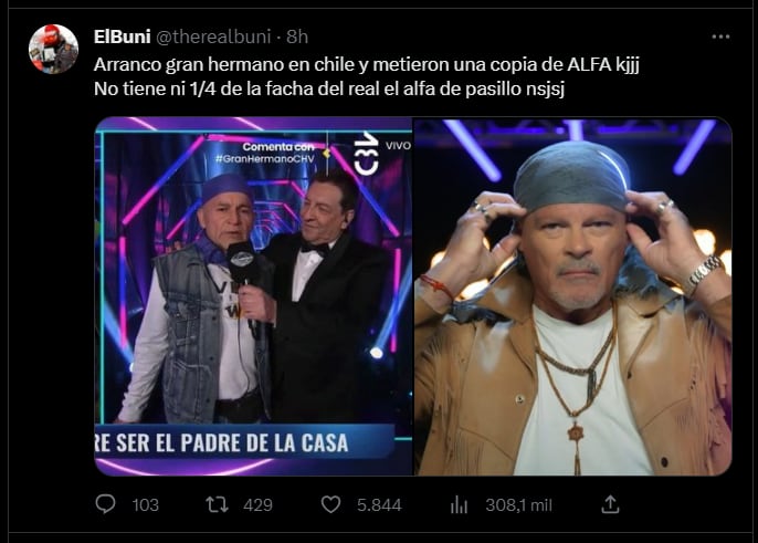 Los memes por la aparición de "Alfa" en la versión chilena del reality