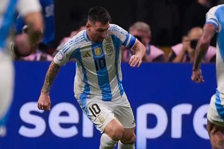 Lionel Messi en la Copa América 2024. (AP)