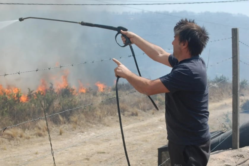 A fines de agosto, el actor ya manifestaba su preocupación por el avance del fuego en localidades como Cosquín y Capilla del Monte