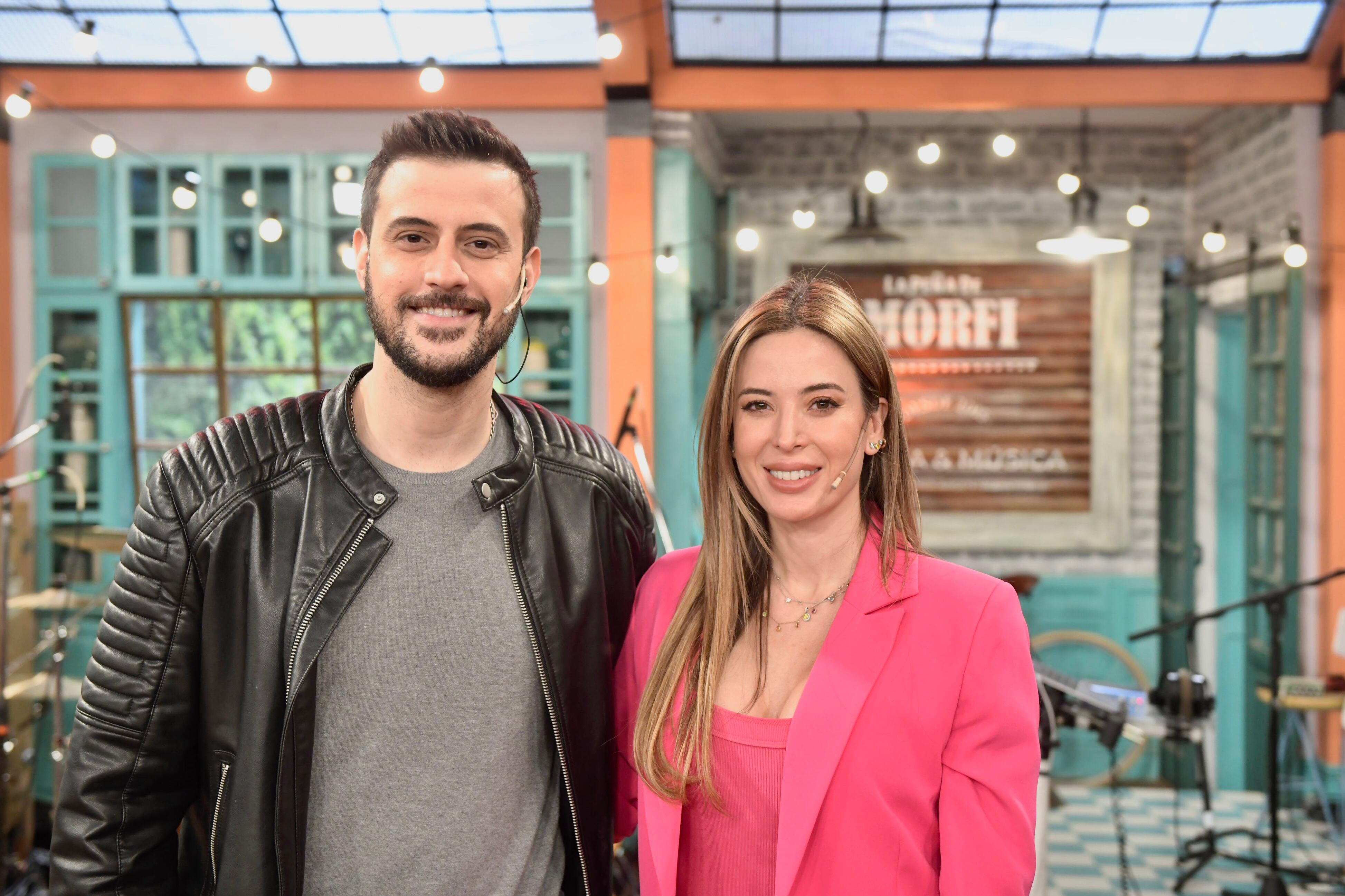 Diego Leuco debutó en la conducción de La peña de morfi junto a Jésica Cirio (Foto: Adrián Díaz Bernini / Prensa Telefe)