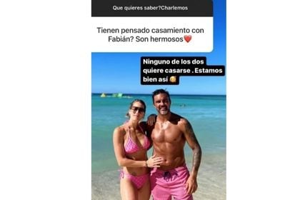 Mica Viciconte y Fabián Cubero