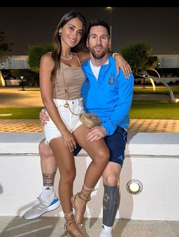 El restaurante preferido de Messi y Antonela en Qatar, donde comer es más caro que alquilar en Argentina. Foto: Instagram @antonelaroccuzzo