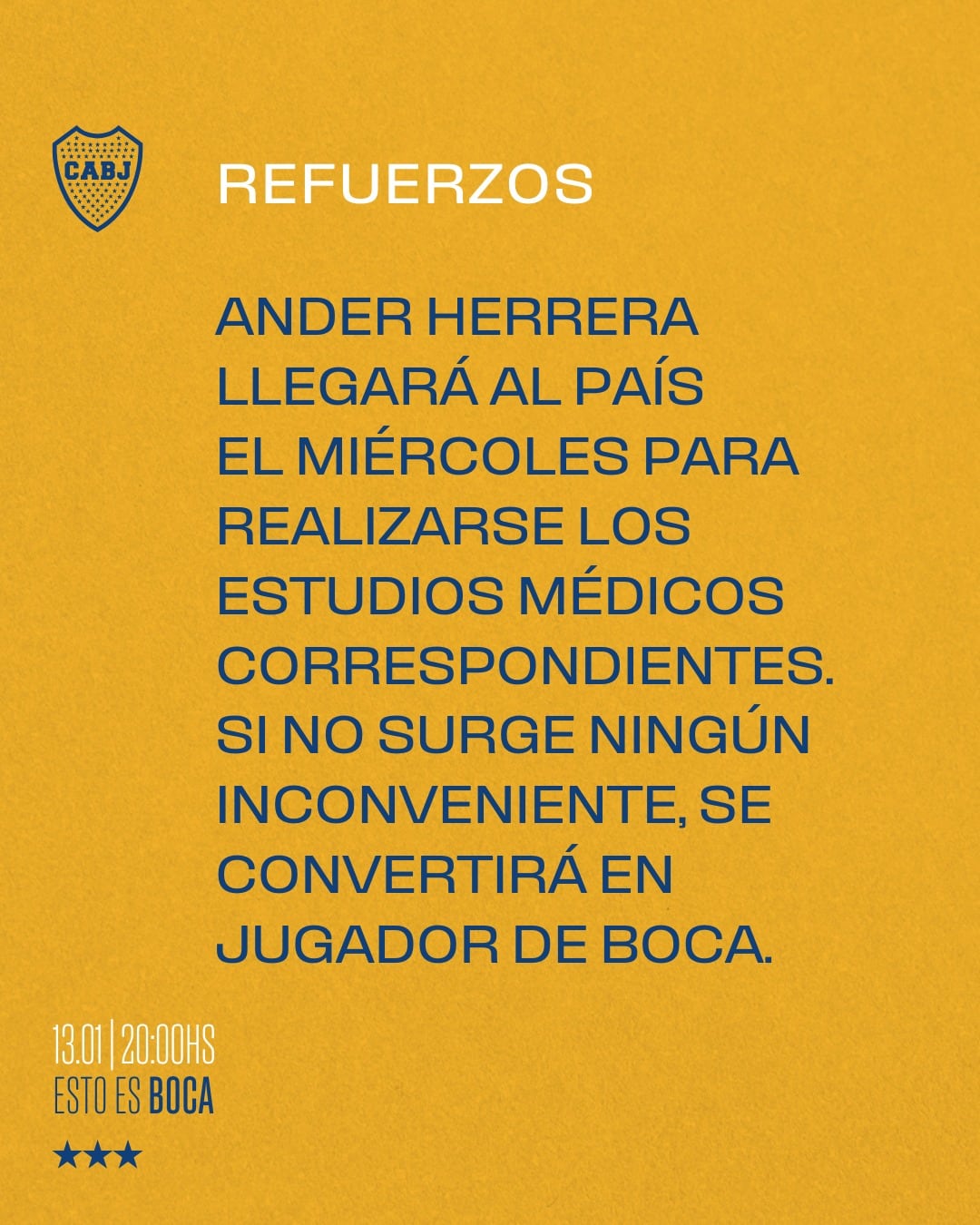 Ander Herrera, a un paso de Boca