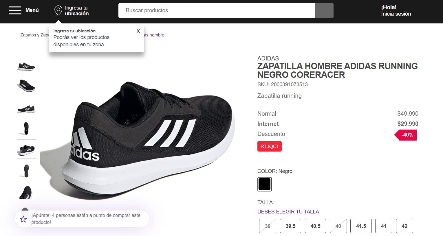 Zapatillas Adidas Coreracer.