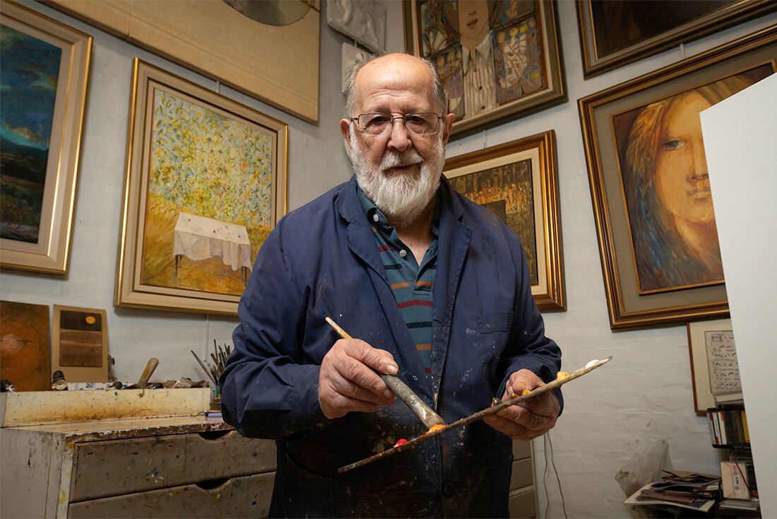 Antonio Sarelli en su taller. 

Foto: Ignacio Blanco / Los Andes  