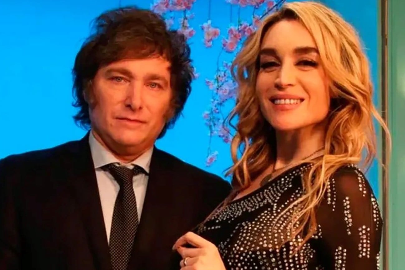 Fátima Florez y Javier Milei.