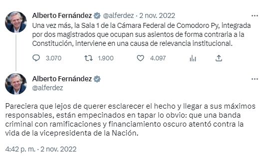 Twitter Alberto Fernández