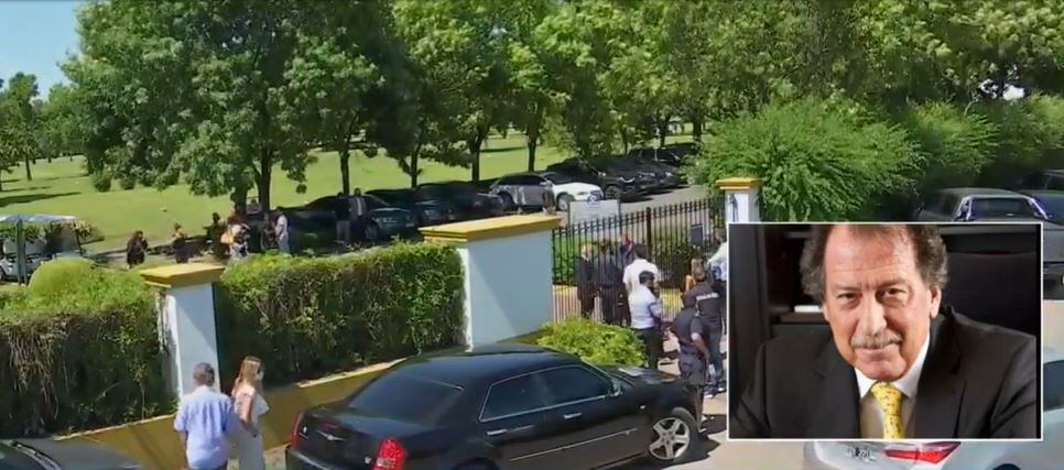 Familiares despidieron a Jorge Brito en un cementerio privado de Buenos Aires.