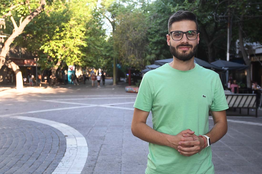 Emanuel Fugazzotto candidato a vicegobernador por el Partido Verde. 
Foto José Gutiérrez