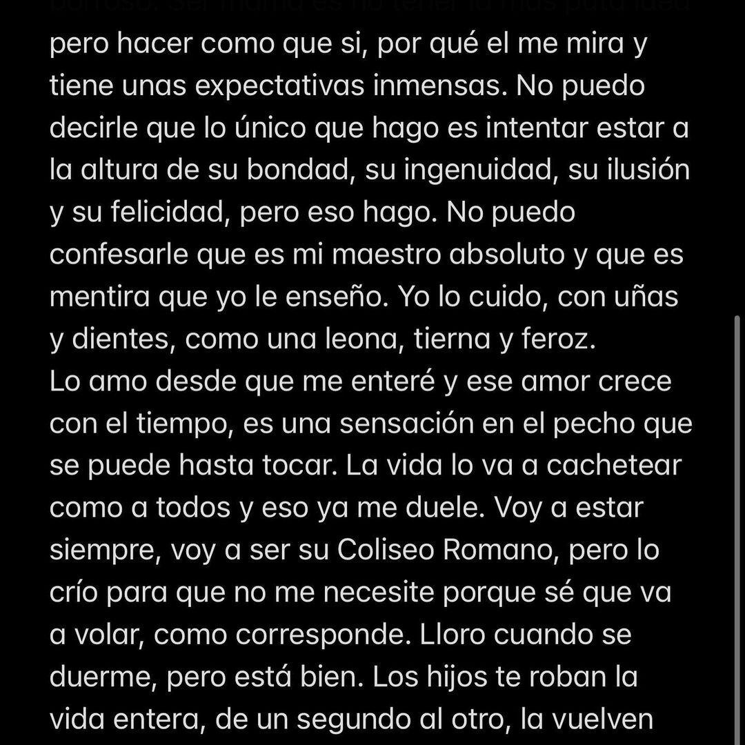 El post de Jimena Barón previo al cumpleaños de Momo.