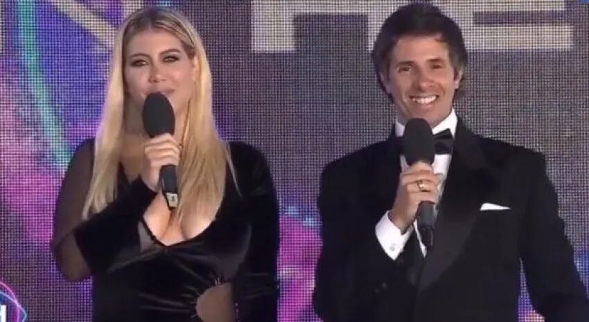 Wanda Nara y Robertito Funes en el arranque de Gran Hermano