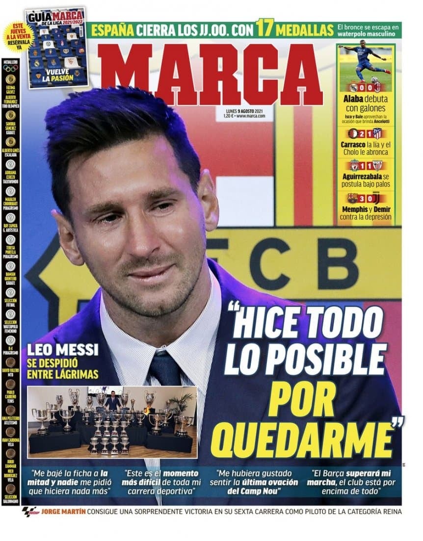 La Tapa del diario Marca.