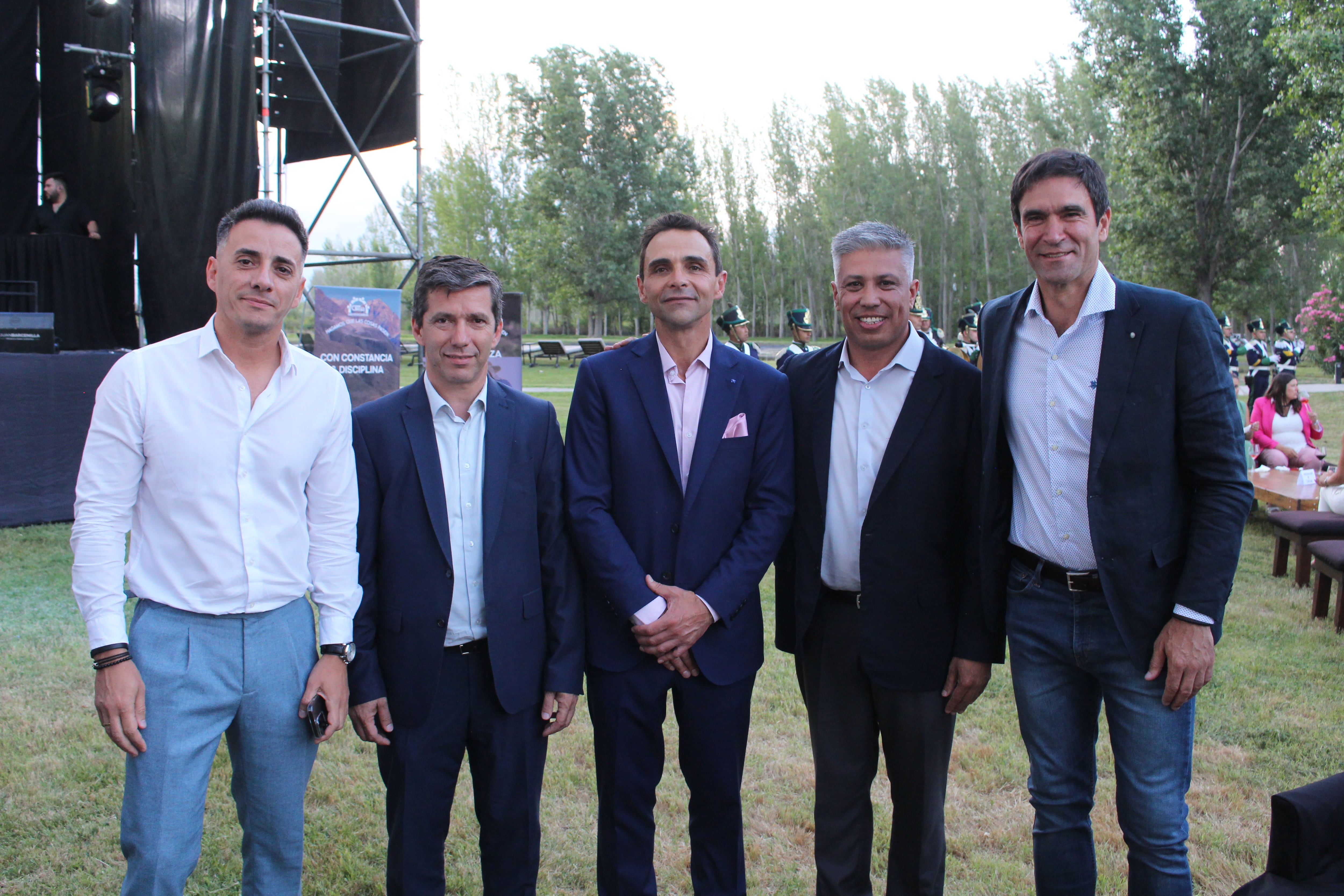 Marcos Calvente, Andres Lombardi, Juan Roth, Gustavo Aguilera y Emir Andraos. Foto: Gentileza.