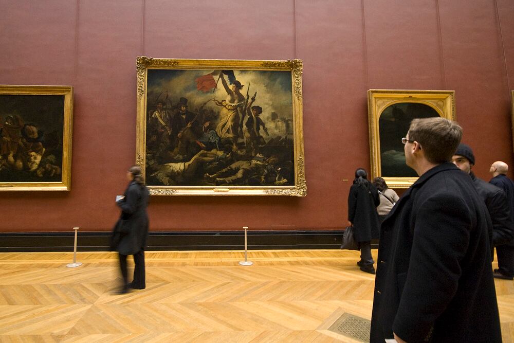 Descuelgan una de las obras más importantes del Museo Louvre para someterse a una restauración. Foto: Web.