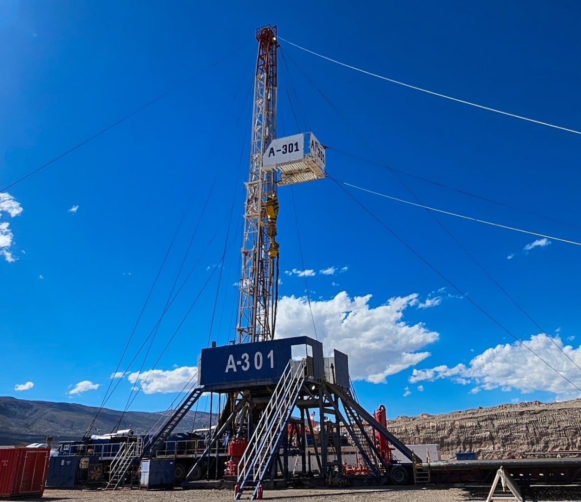 Aconcagua Energía inició la perforación de un pozo en el sur mendocino con equipo 100% propio.