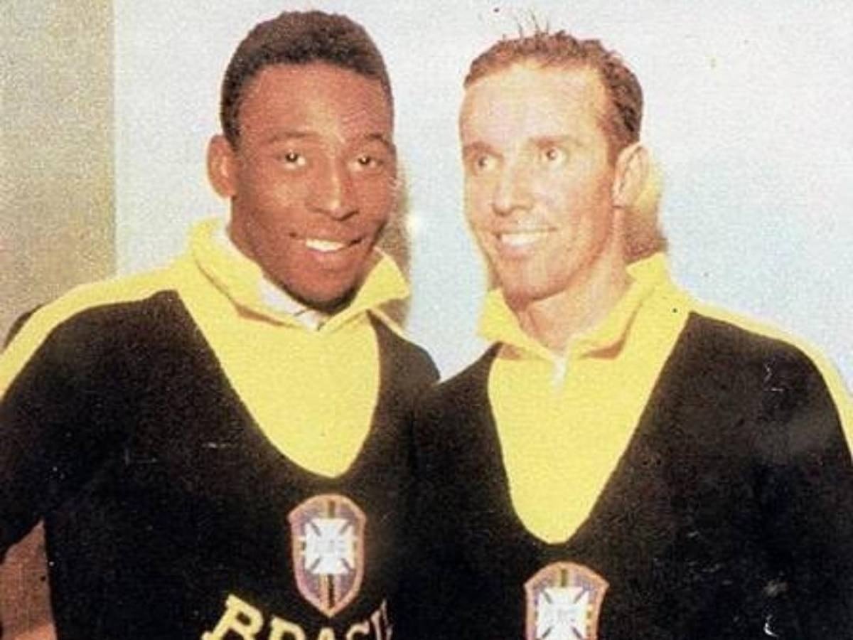 Mario Zagallo junto a Pelé