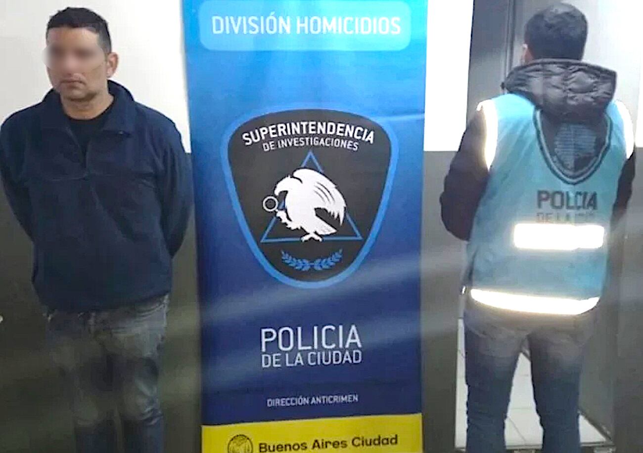 Germán Berjeli, podólogo mendocino detenido y acusado de matar a su esposo Roberto Guzmán Jaque. Foto: Policía de la Ciudad de Buenos Aires