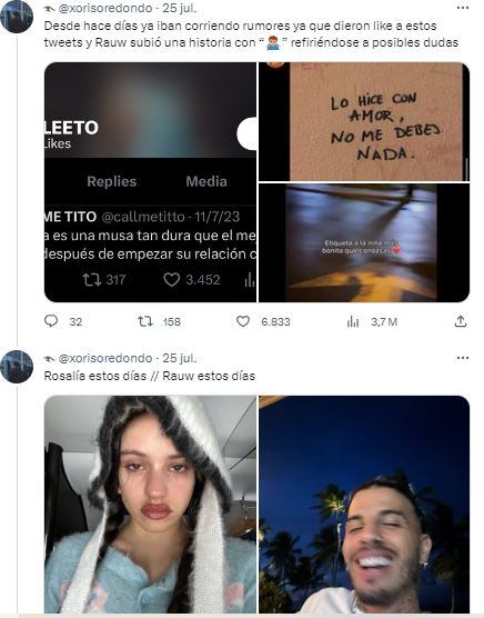 Un hilo de Twitter muestra lo que todos creían sobre la pareja de cantantes