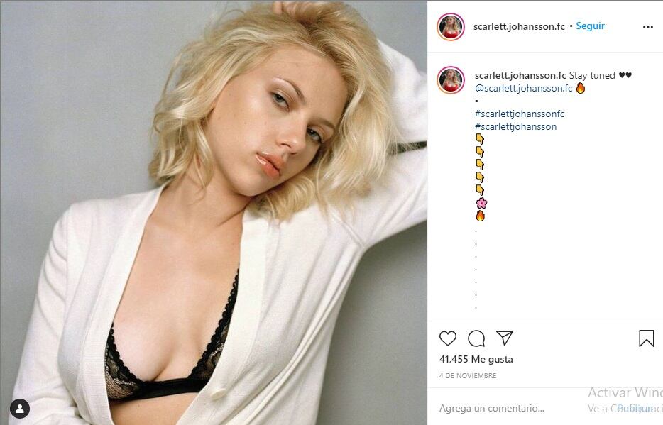 Scarlett Johansson en redes