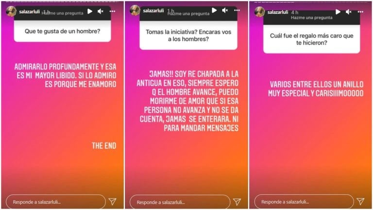 Luciana Salazar habló de todo y dijo cuál fue el regalo más caro que le hicieron