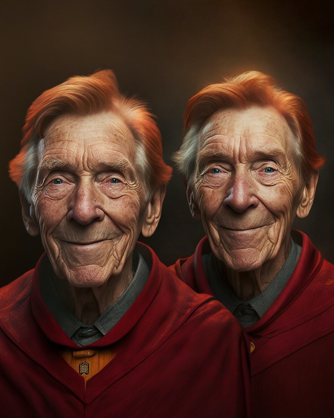 Así se verían los personajes de Harry Potter en su versión anciana.