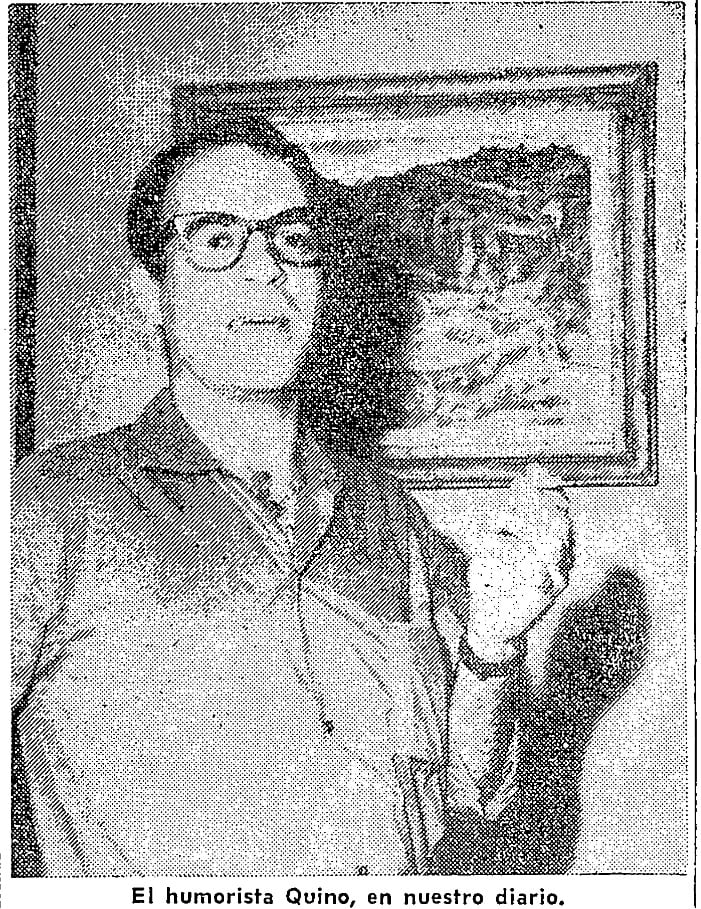 Quino en diario Los Andes, en 1966. Foto: Archivo DLA.