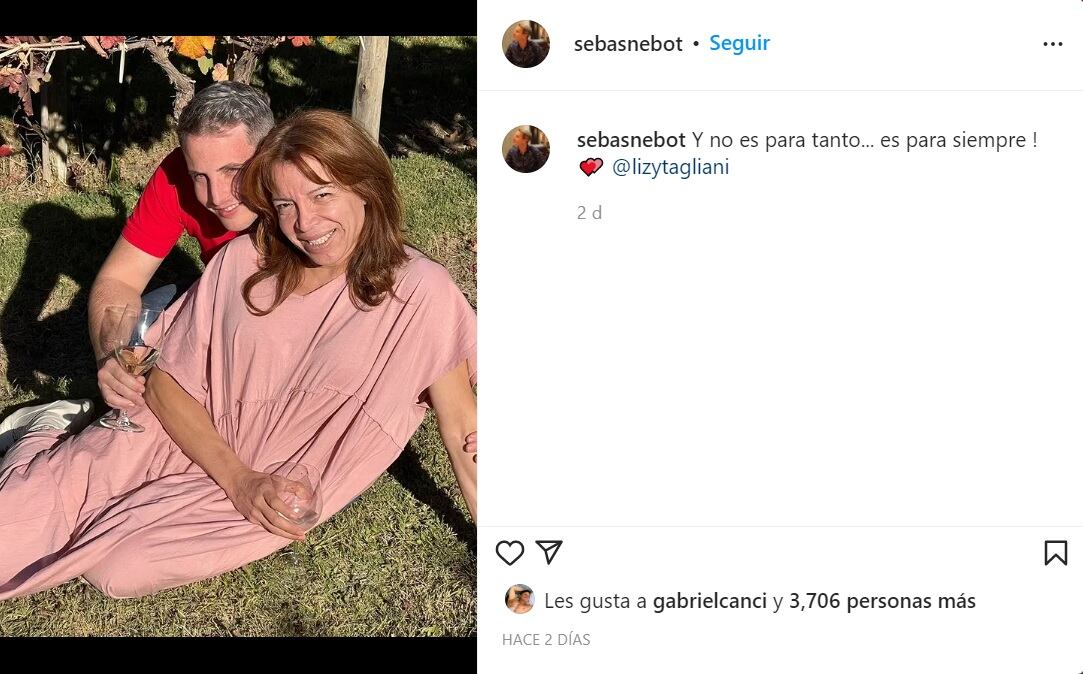 Lizy Tagliani y Sebastián Nebot, dieron un importante paso en su relación y decidieron vivir juntos.