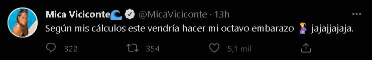 Mica Viciconte desmintió la confirmación de su propio embarazo.