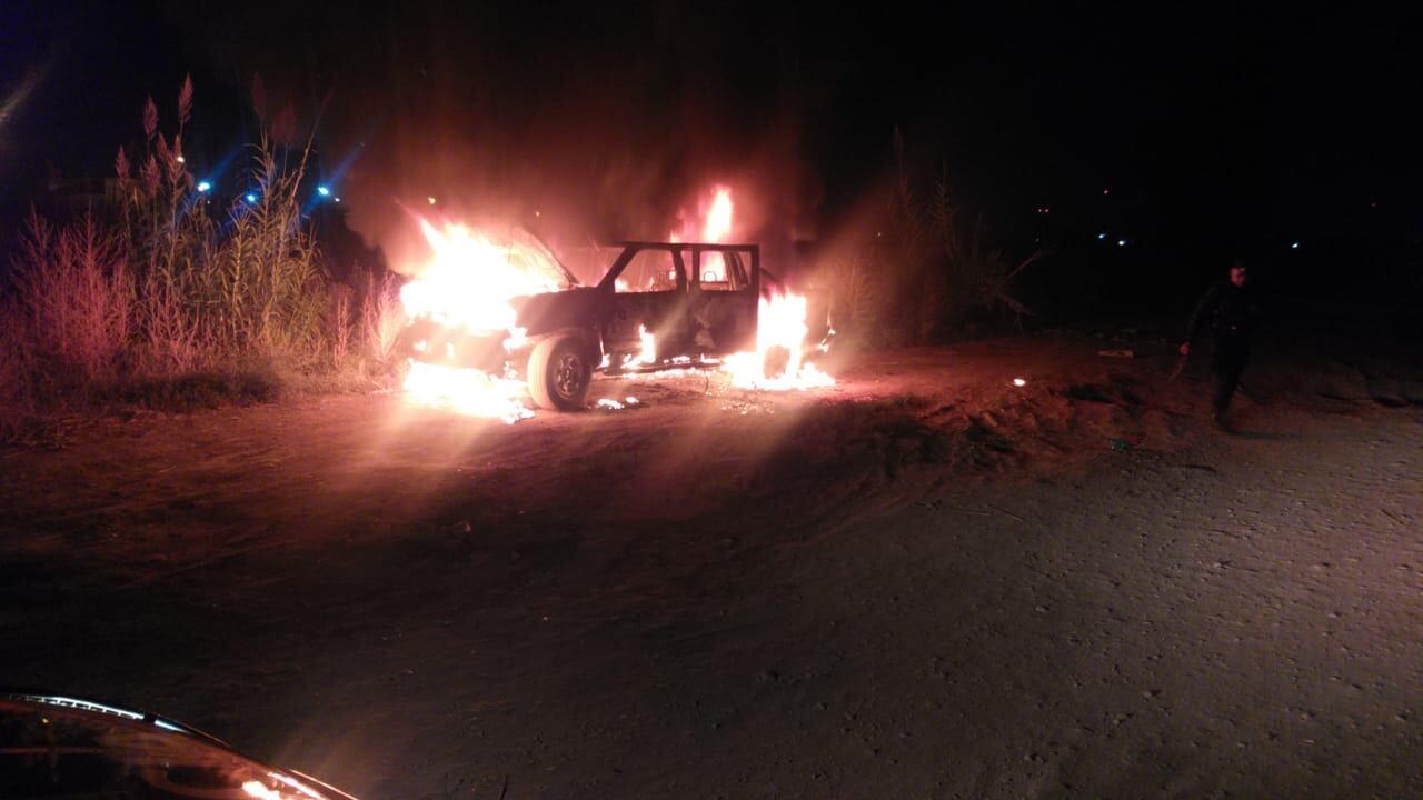 El hombre asaltado y baleado en Guaymallén está en “estado crítico” y encontraron su camioneta incendiada. Foto: Prensa Ministerio de Seguridad de Mendoza.