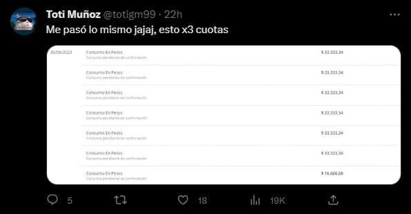 Otra usuario reportó el mismo problema. Foto: Twitter / @totigm99