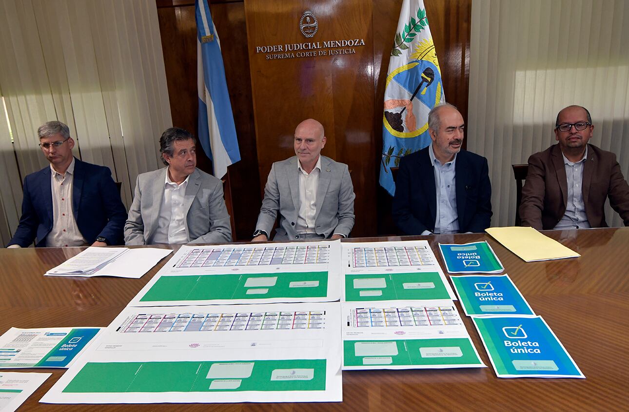 Presentan boletas únicas para las elecciones 2023

esta mañana en el Poder Judicial se mostraron las boletas. El Secretario de la Junta Electoral Jorge Albarracín, junto a Víctor Ibáñez dieron los detalles técnicos

Foto : Orlando Pelichotti