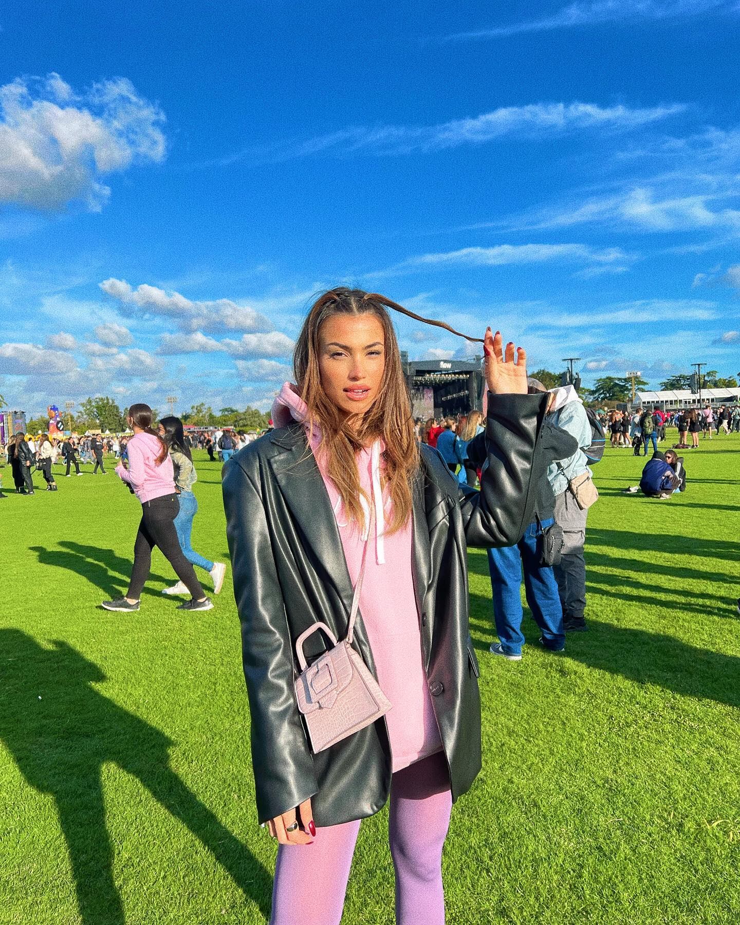 Agustina Agazzani en el Lollapalooza 2022.