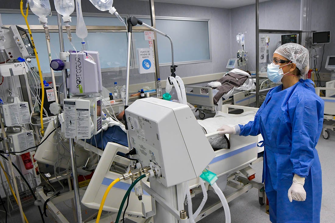 Nueva Unidad de Terapia Intensiva en el Hospital Central. Pacientes con Covid-19 positivo están internados en esa UTI