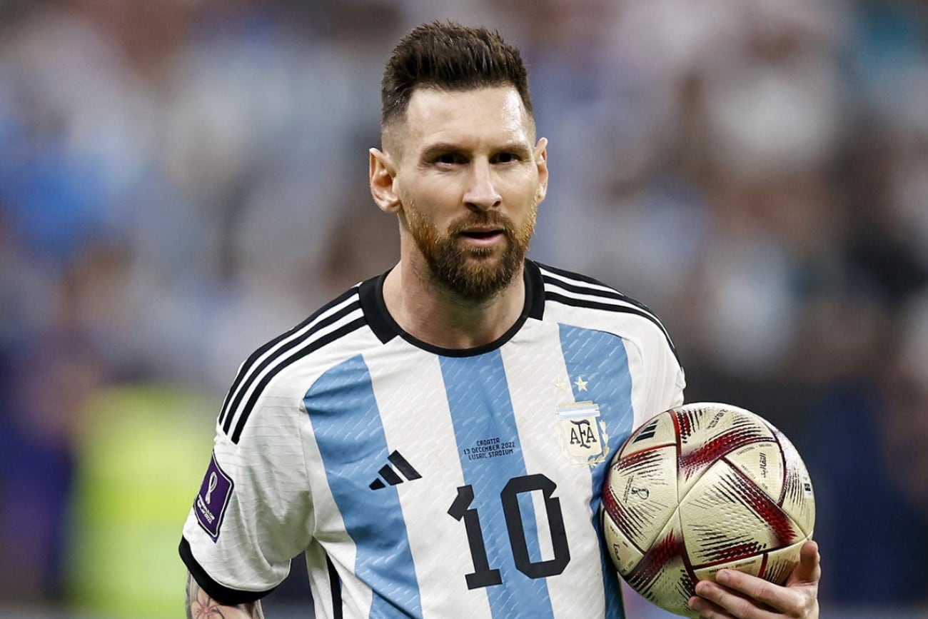 Lionel Messi con la camiseta de la Selección Argentina